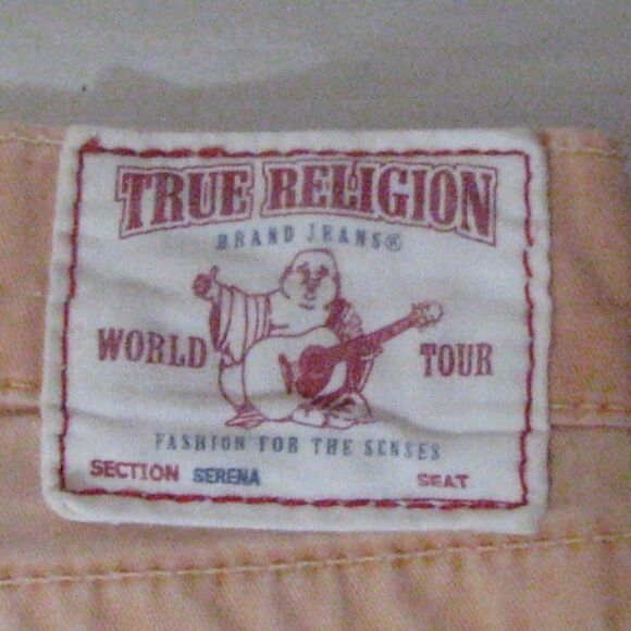 NWOT True Religion Serena Peach Jeans, 26 - Picture 6 of 6